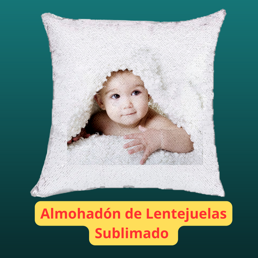 Almohadón Sublimado de Lentejuelas